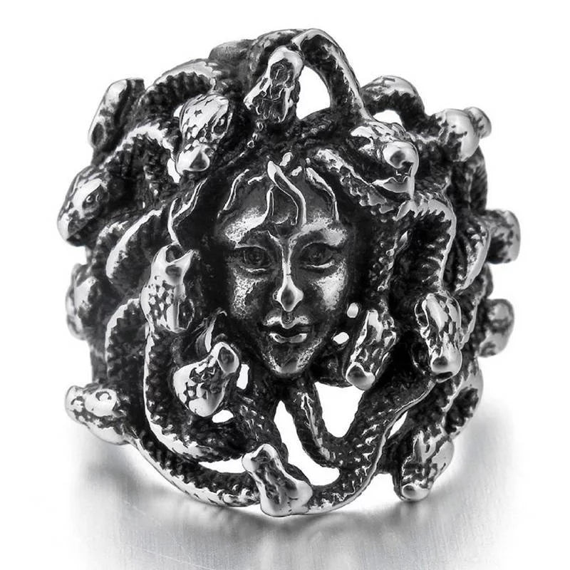 Snake Hair Figure Ring