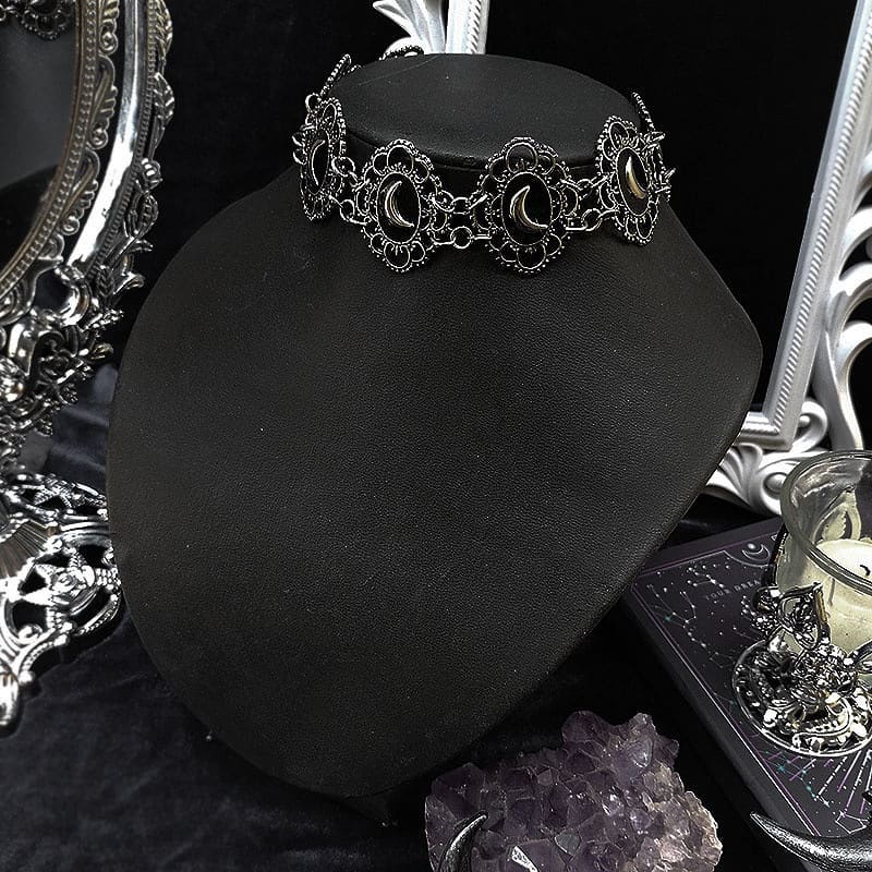 Neo-Gothic Moon Choker