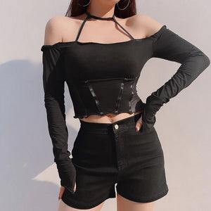 Off Shoulder Crop Top