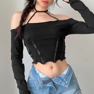 Off Shoulder Crop Top