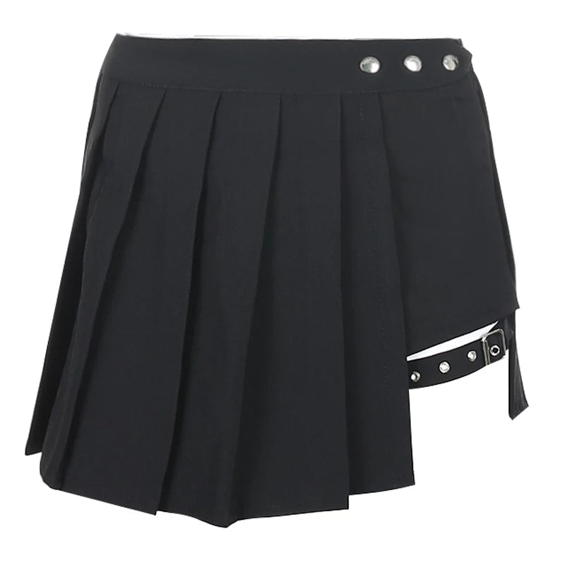 Rivet Design Mini Skirt