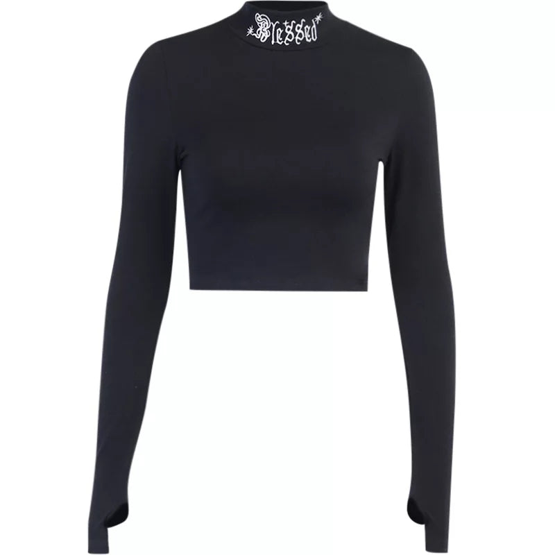 Turtleneck Bodycon T-Shirt