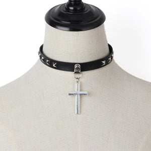 Cross Choker Necklace