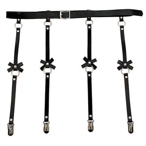 Leather Harness Garter Belt