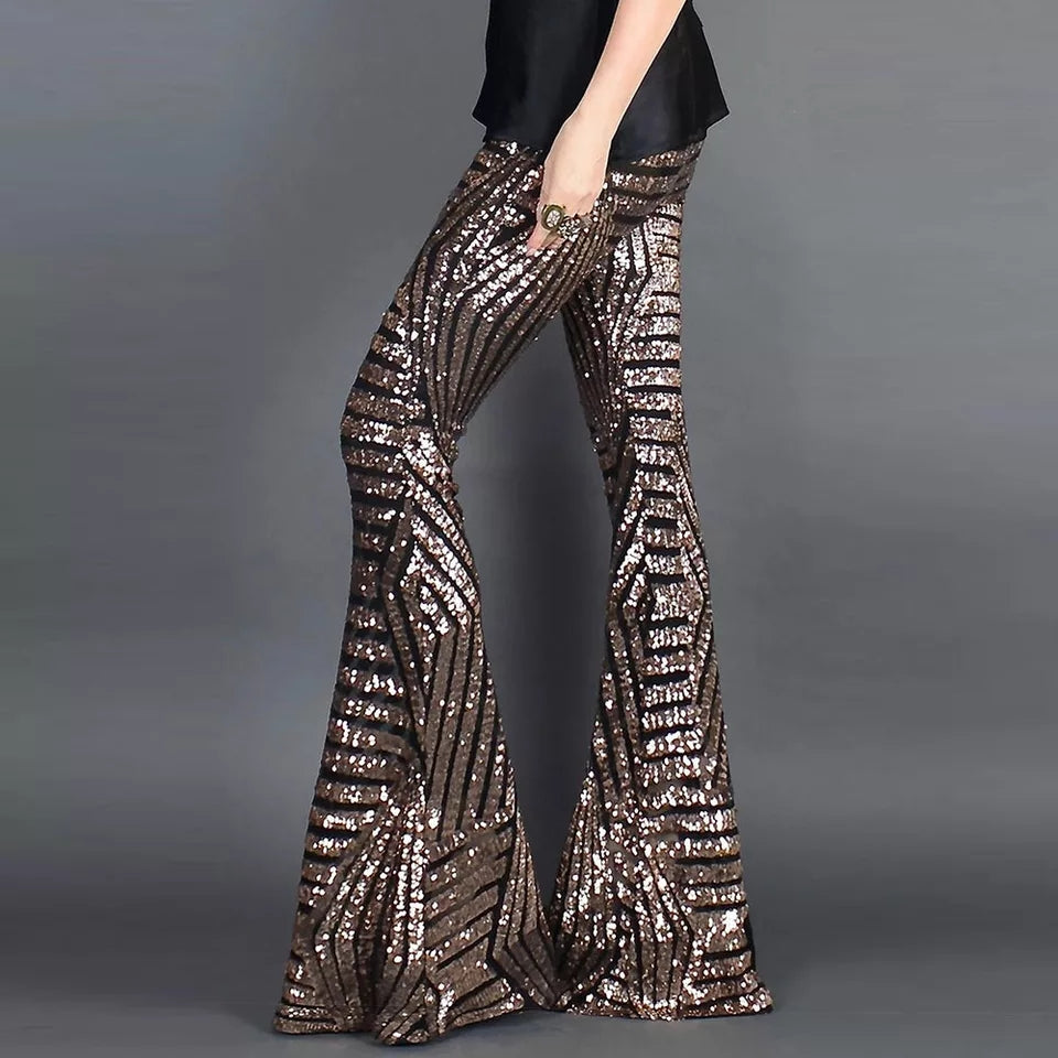 Glitter Flare Pants