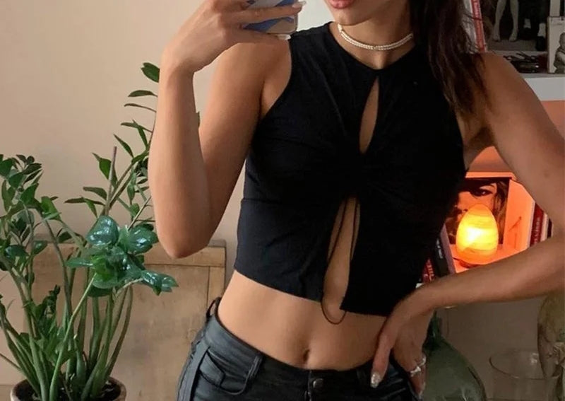 Cut Out Crop Top