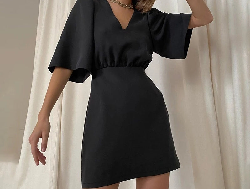 Simple Design Mini Dress