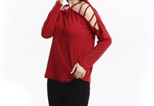 Strappy Sleeved Blouse