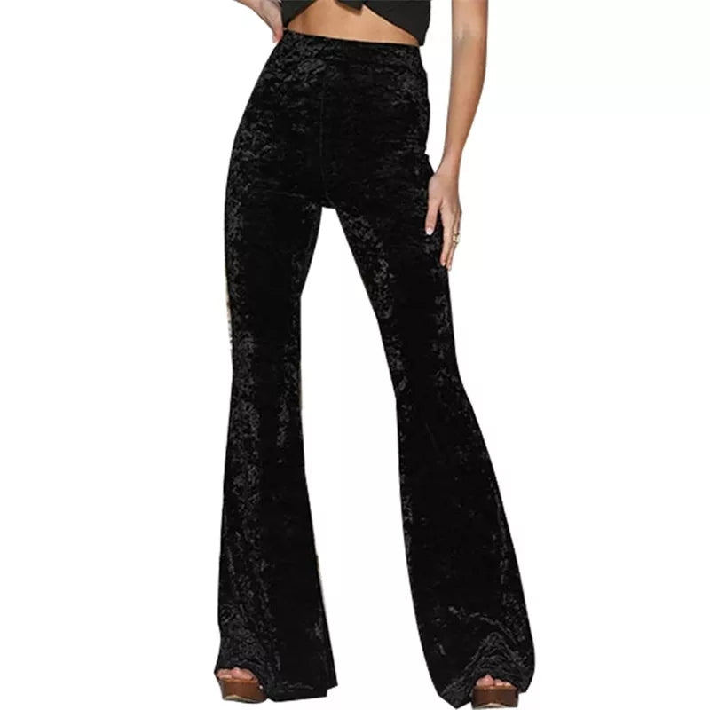 Velvet Flare Trousers