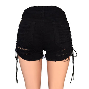 Side Lace Up Shorts