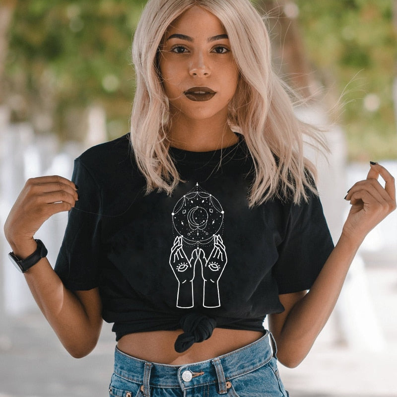 Witch Hands Print T-Shirt