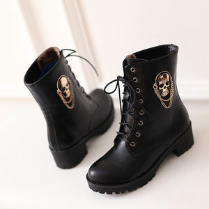 Chain Skull  Boots