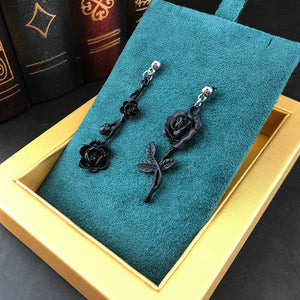 Black Roses Earrings