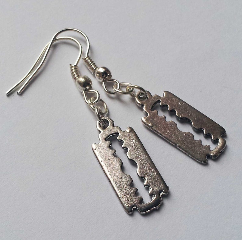 Razor Blade Earrings