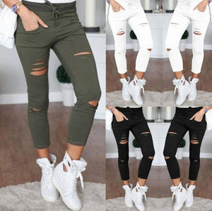 Skinny Fit Ripped Jeans