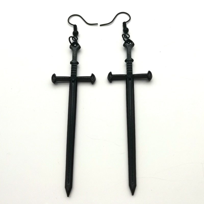 Long Sword Earrings