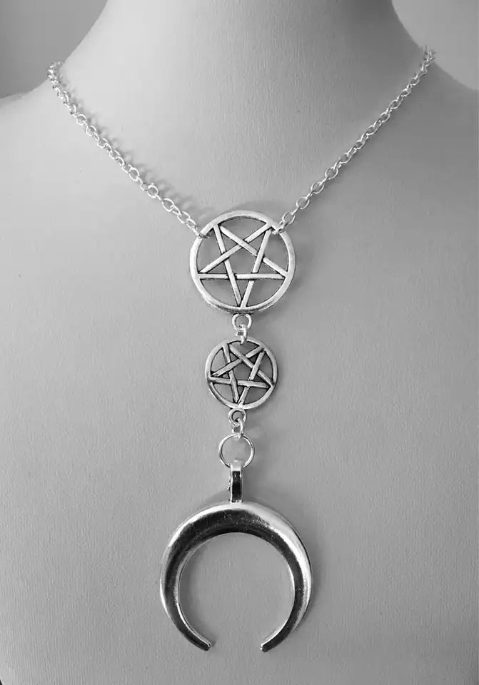 Inverted Pentagram Chain Necklace