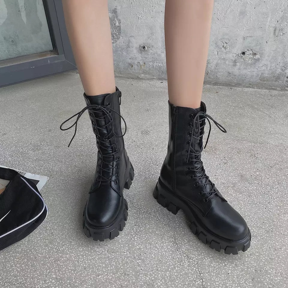 Witch Charon Lace Up Boots