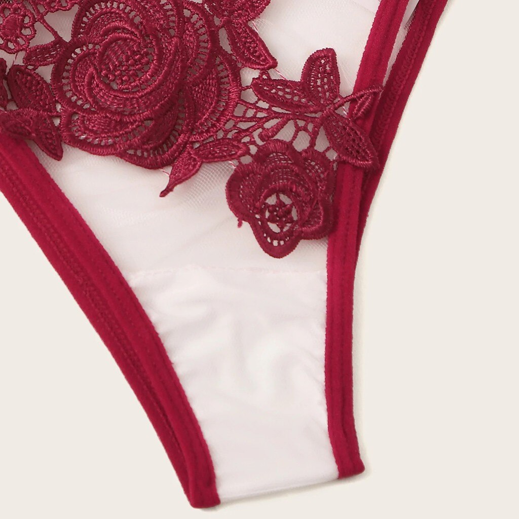 Red Roses Lingerie Set