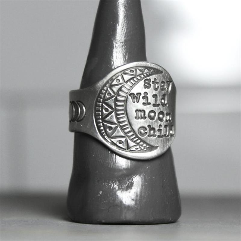 "Stay Wild Moon Child" Ring