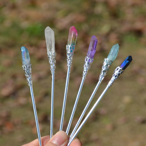 Natural Crystal Hair Sticks