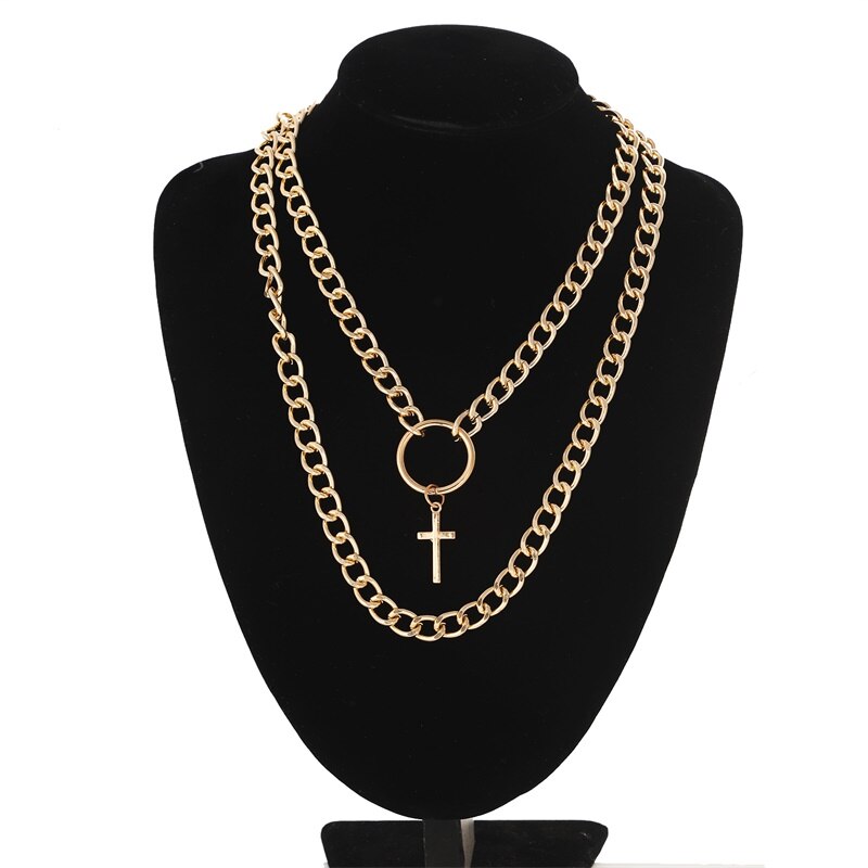 Hanging Cross Chain Necklace