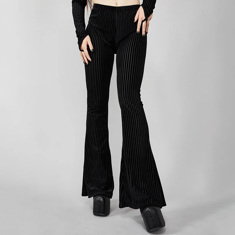 Striped Velvet Pants