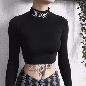 Turtleneck Bodycon T-Shirt