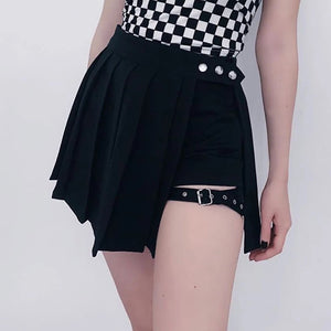 Rivet Design Mini Skirt