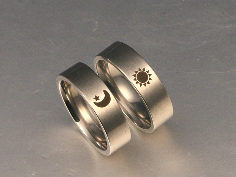 Sun And Moon Silver Ring