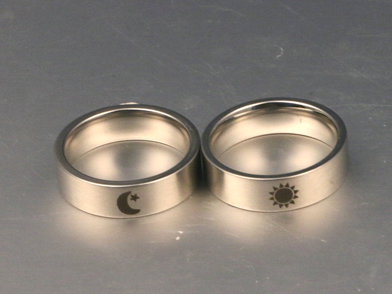 Sun And Moon Silver Ring