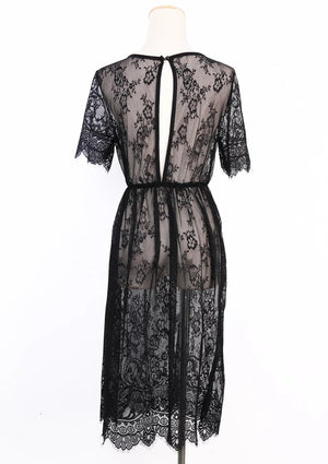 Lace Beach Midi Dress