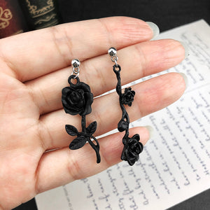 Black Roses Earrings