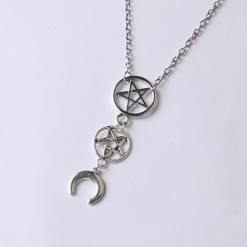 Inverted Pentagram Chain Necklace