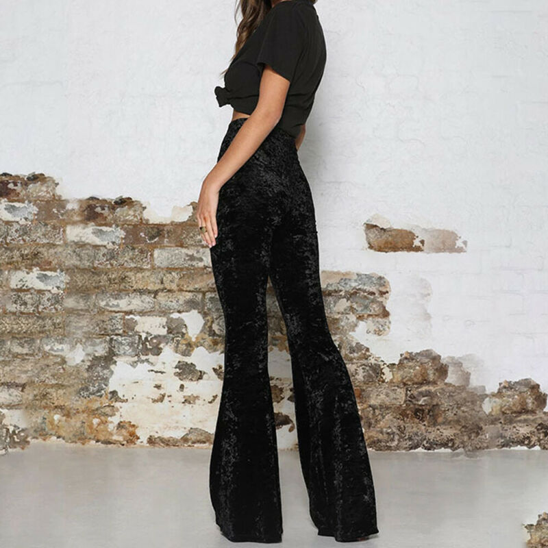 Velvet Flare Trousers