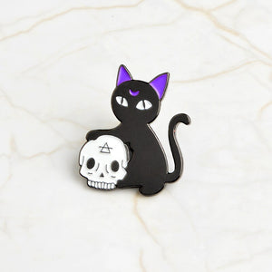 Magic Ball And Cat Pin