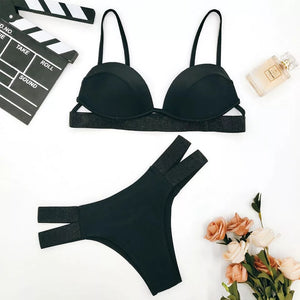 Halterneck Bikini Set