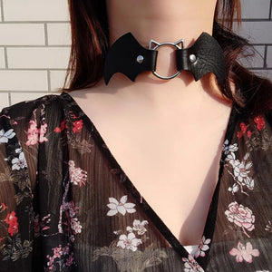 Bat Vampire Choker Necklace