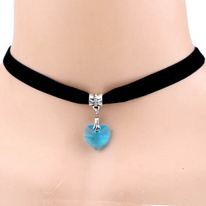 Velvet Heart Choker Necklace