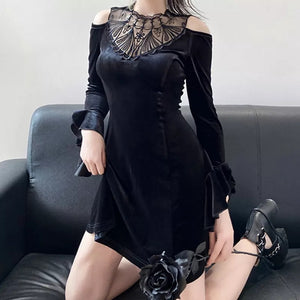 Witch Isabelle Velvet Mini Dress