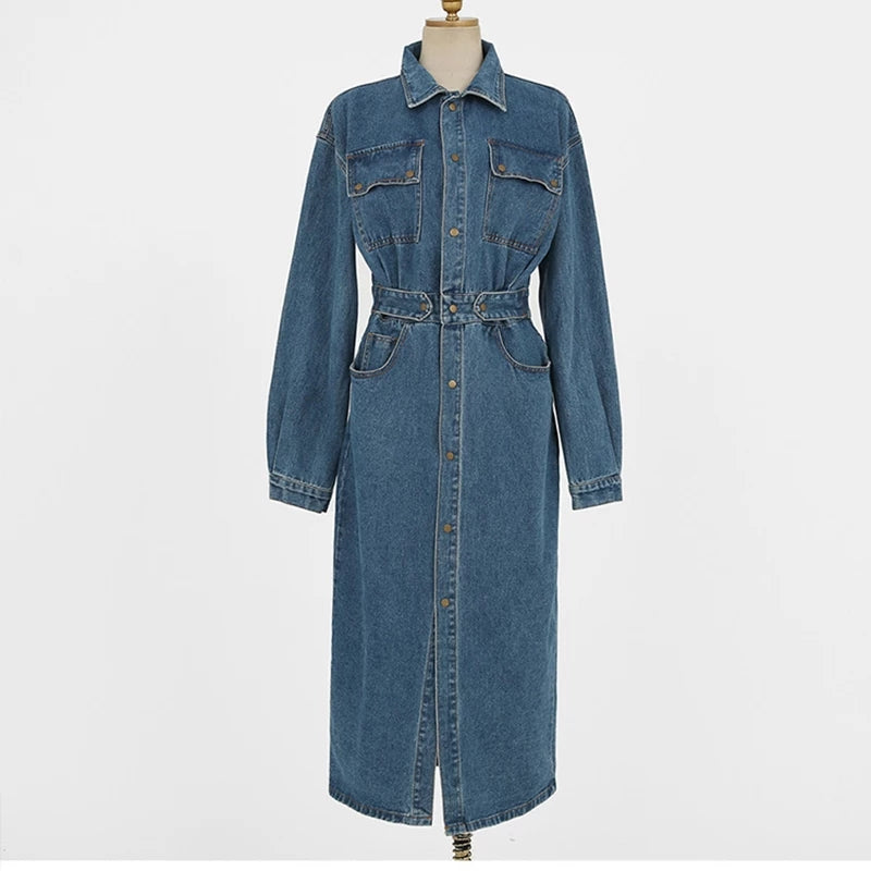 Denim Midi Dress