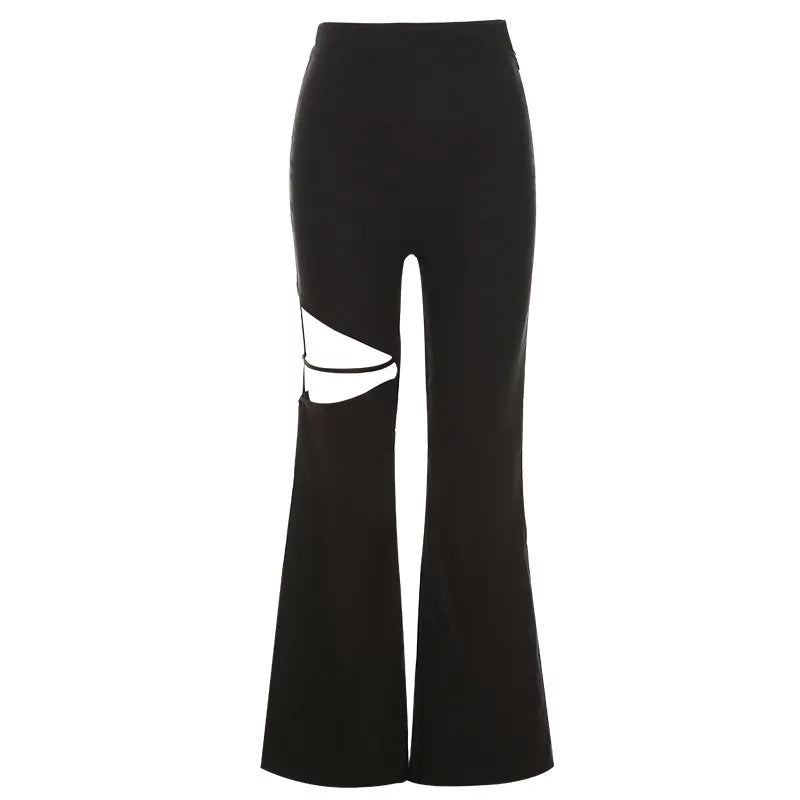 Cut Out Flared Pants