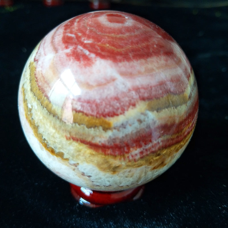 Natural Rhodochrosite Sphere