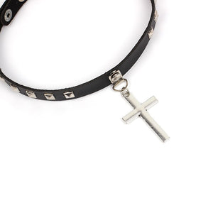 Cross Choker Necklace