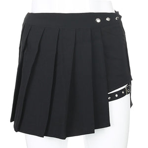 Rivet Design Mini Skirt