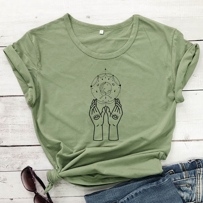 Witch Hands Print T-Shirt