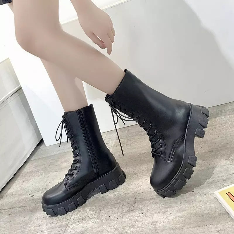 Witch Charon Lace Up Boots