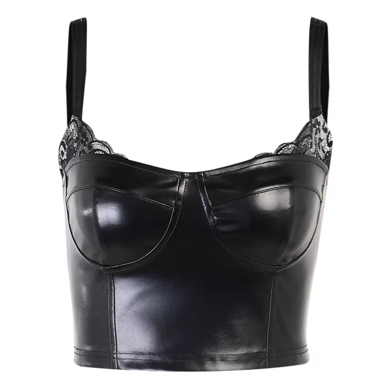 Witch Cerys Leather Top