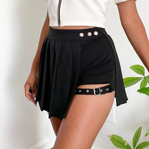 Rivet Design Mini Skirt