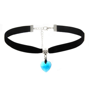 Velvet Heart Choker Necklace